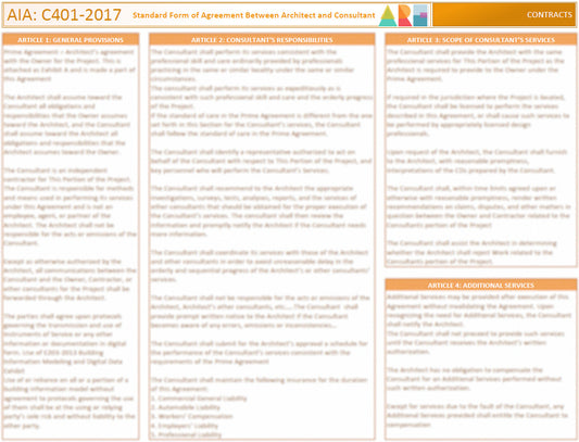 AIA Contracts: C401